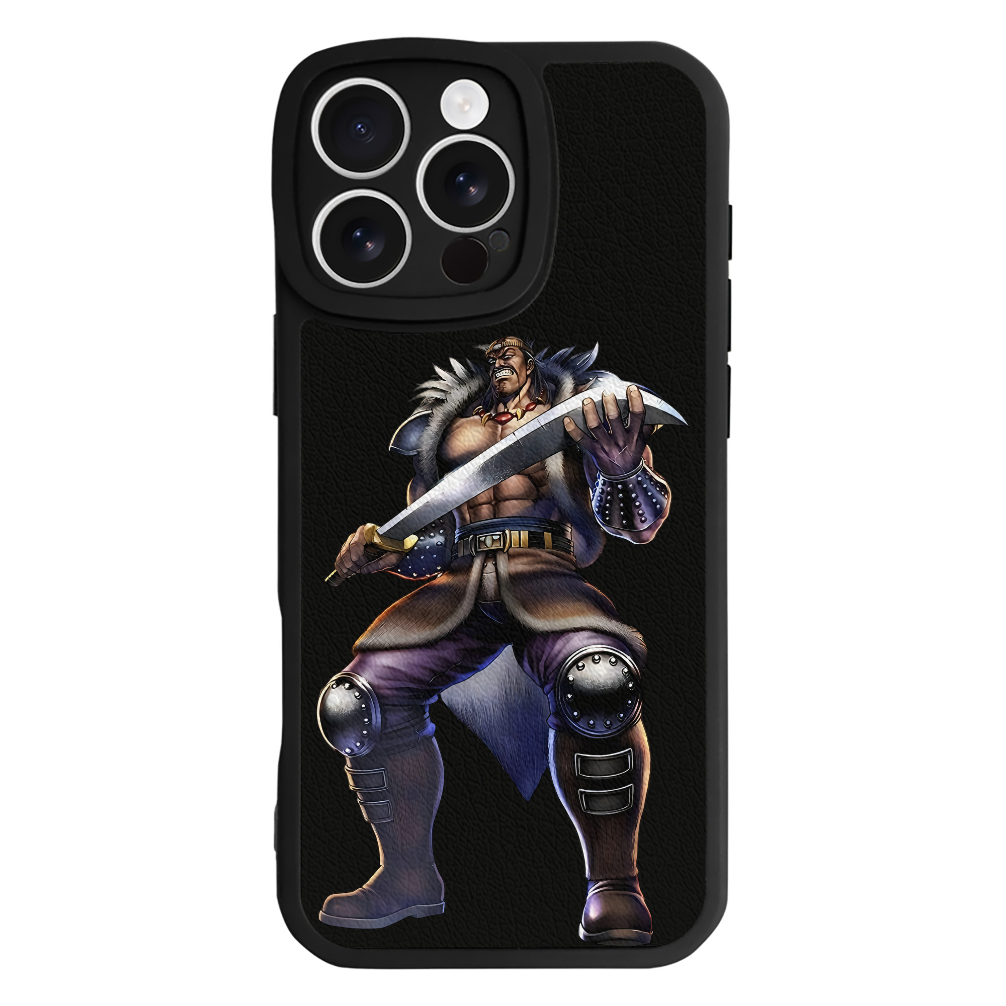 （画像用） 北斗の拳 Fist of the North Star 【iPhone 16シリーズ対応】シリコンスマホケース（レザー調） 材質：シリコン